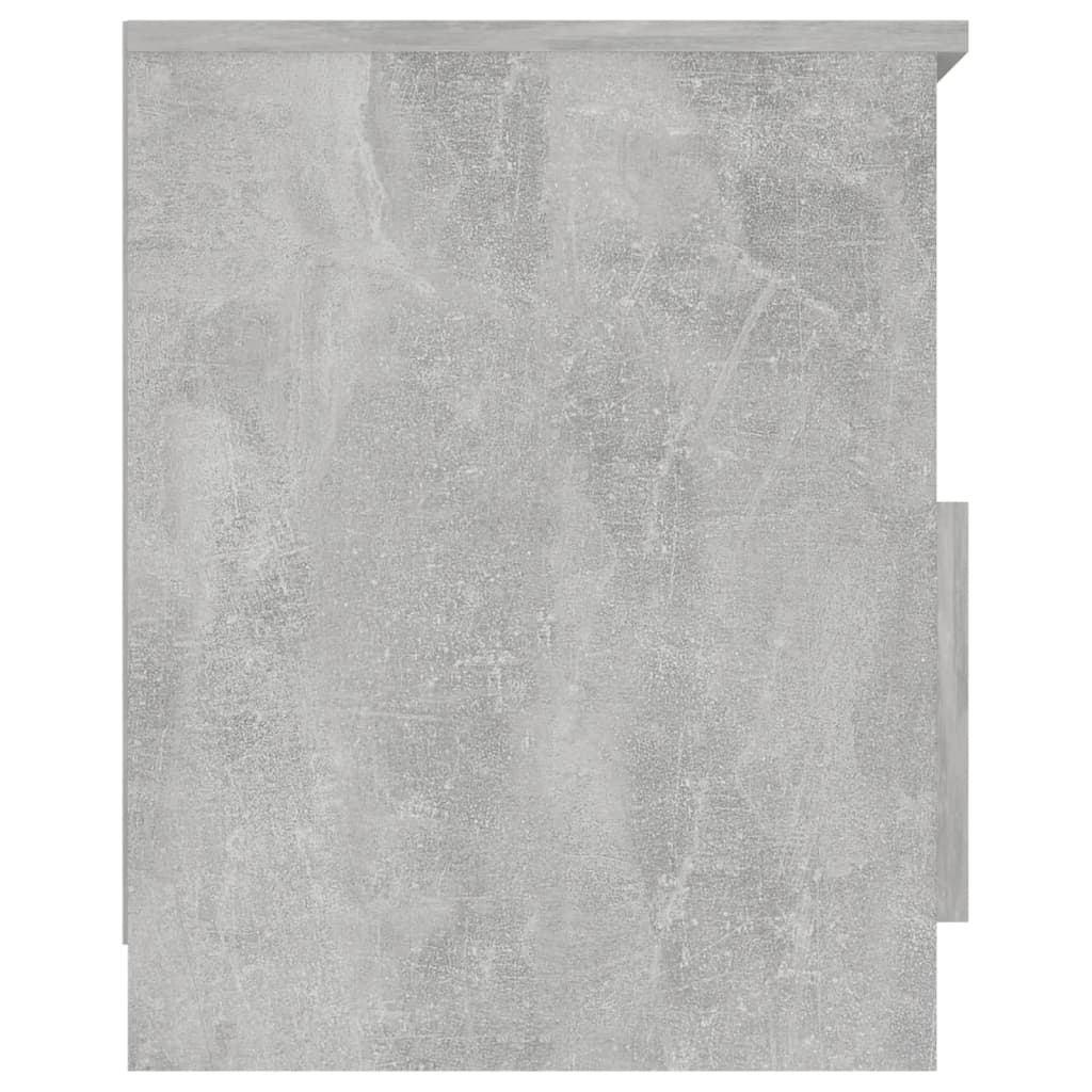 Bedside tables 2 pcs. Concrete grey 40x40x50 cm wood material