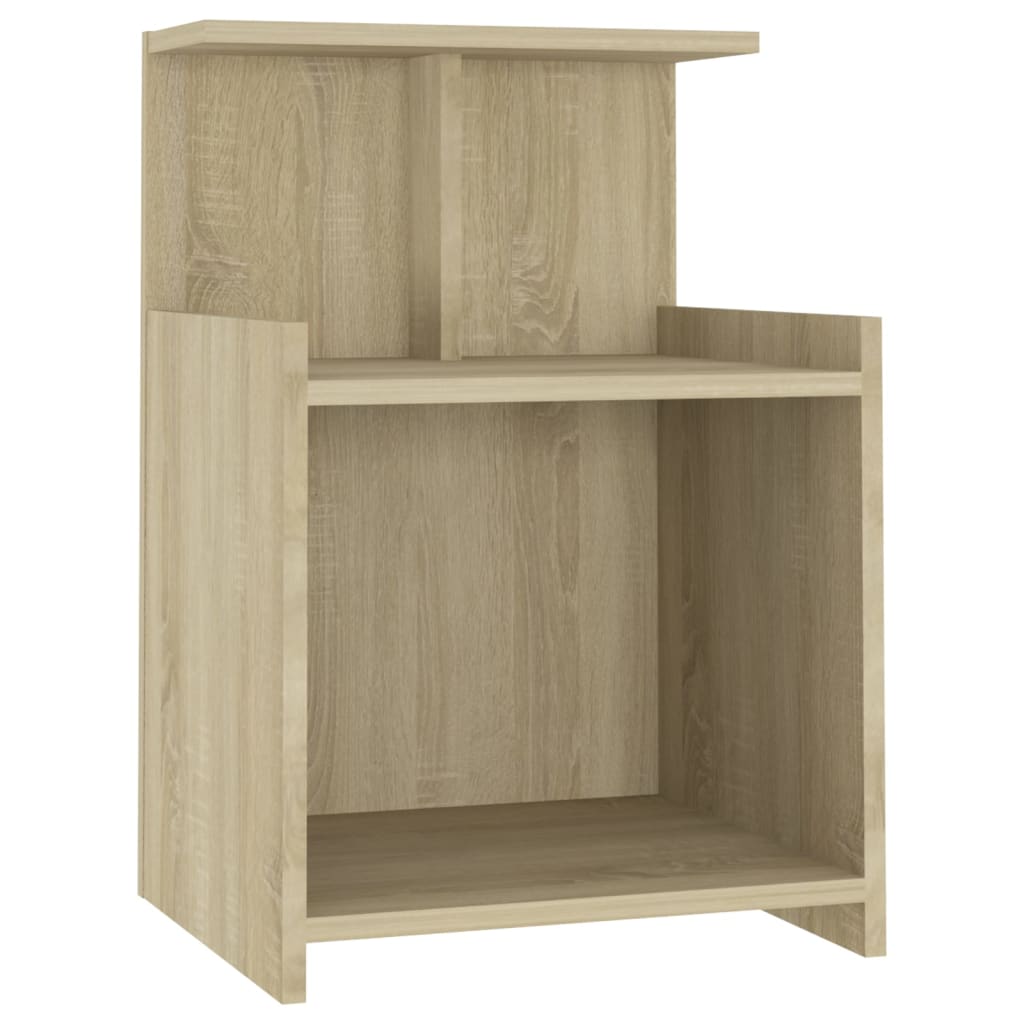 Tables de chevet 2 pcs. Chêne Sonoma 40x35x60 cm matériau bois