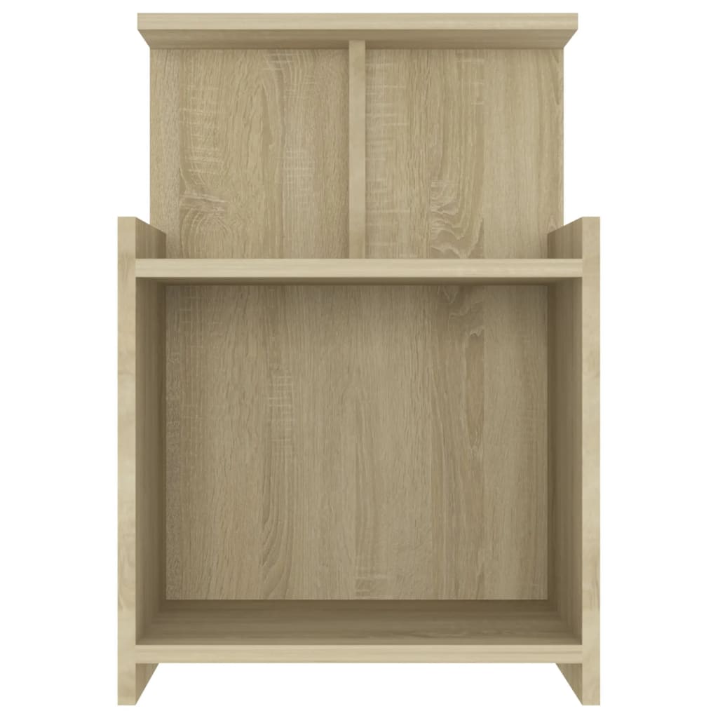 Tables de chevet 2 pcs. Chêne Sonoma 40x35x60 cm matériau bois