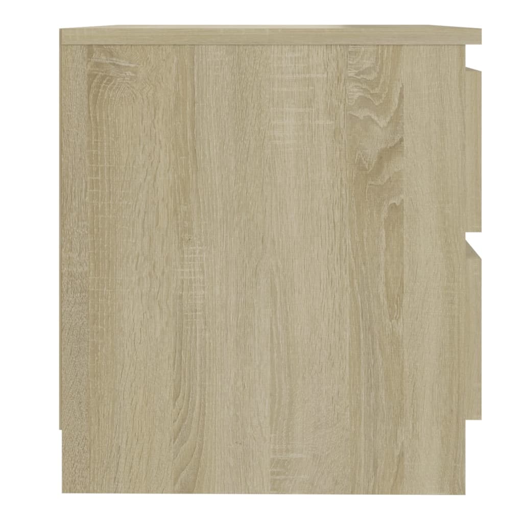 Tables de chevet 2 pcs. Chêne Sonoma 50x39x43,5 cm matériau bois