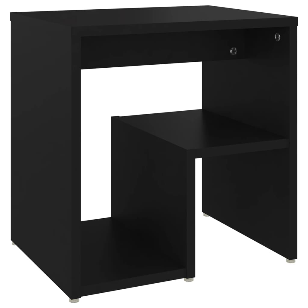 Tables de chevet 2 pcs. Noir 40x30x40 cm en bois