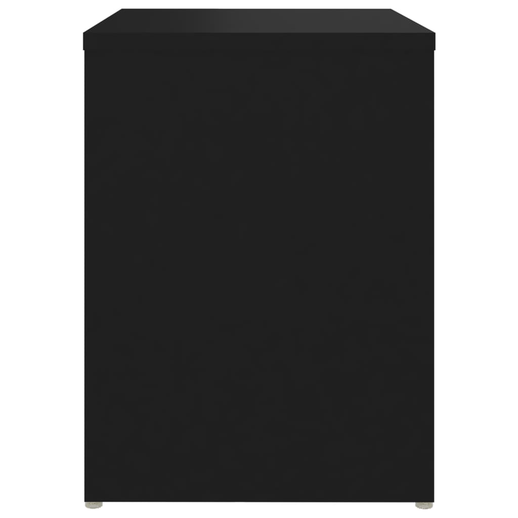 Tables de chevet 2 pcs. Noir 40x30x40 cm en bois