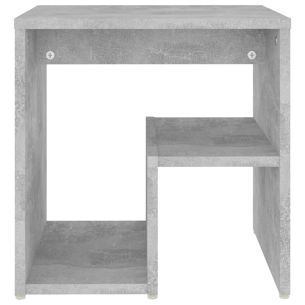 Bedside tables 2 pcs. Concrete grey 40x30x40 cm wood material
