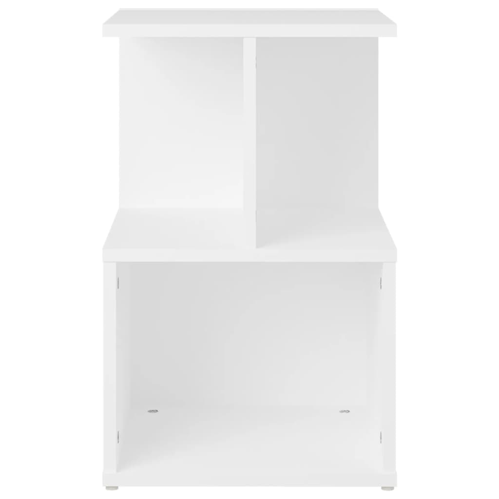 Tables de chevet 2 pcs. Blanc 35x35x55 cm en bois