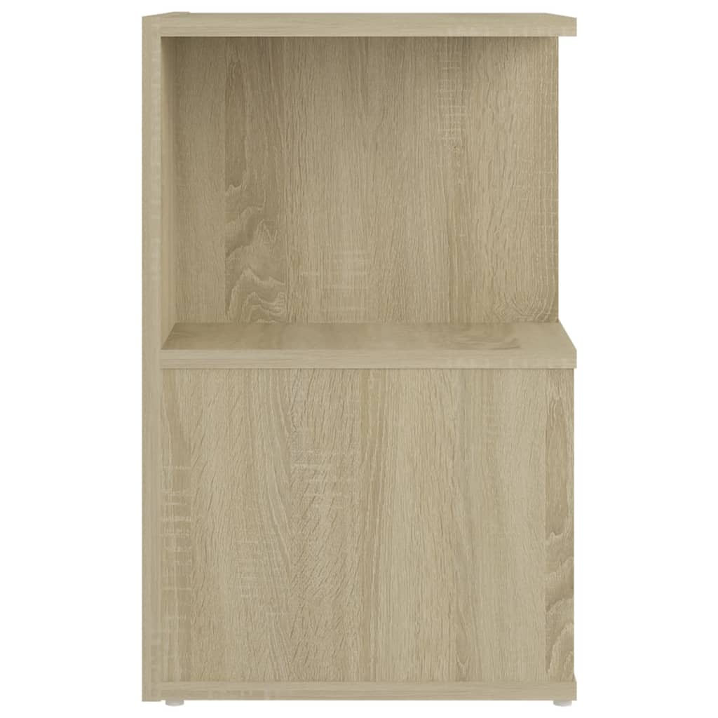 Tables de chevet 2 pcs. Chêne Sonoma 35x35x55 cm matériau bois
