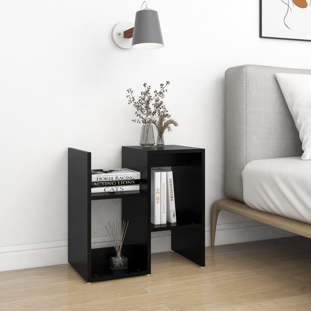 Tables de chevet 2 pcs. Noir 50x30x51,5 cm en bois
