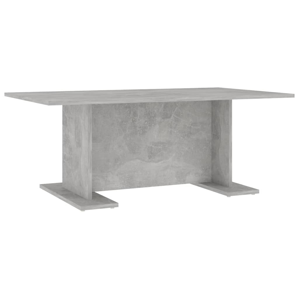 Table basse en béton gris 103,5x60x40 cm en bois