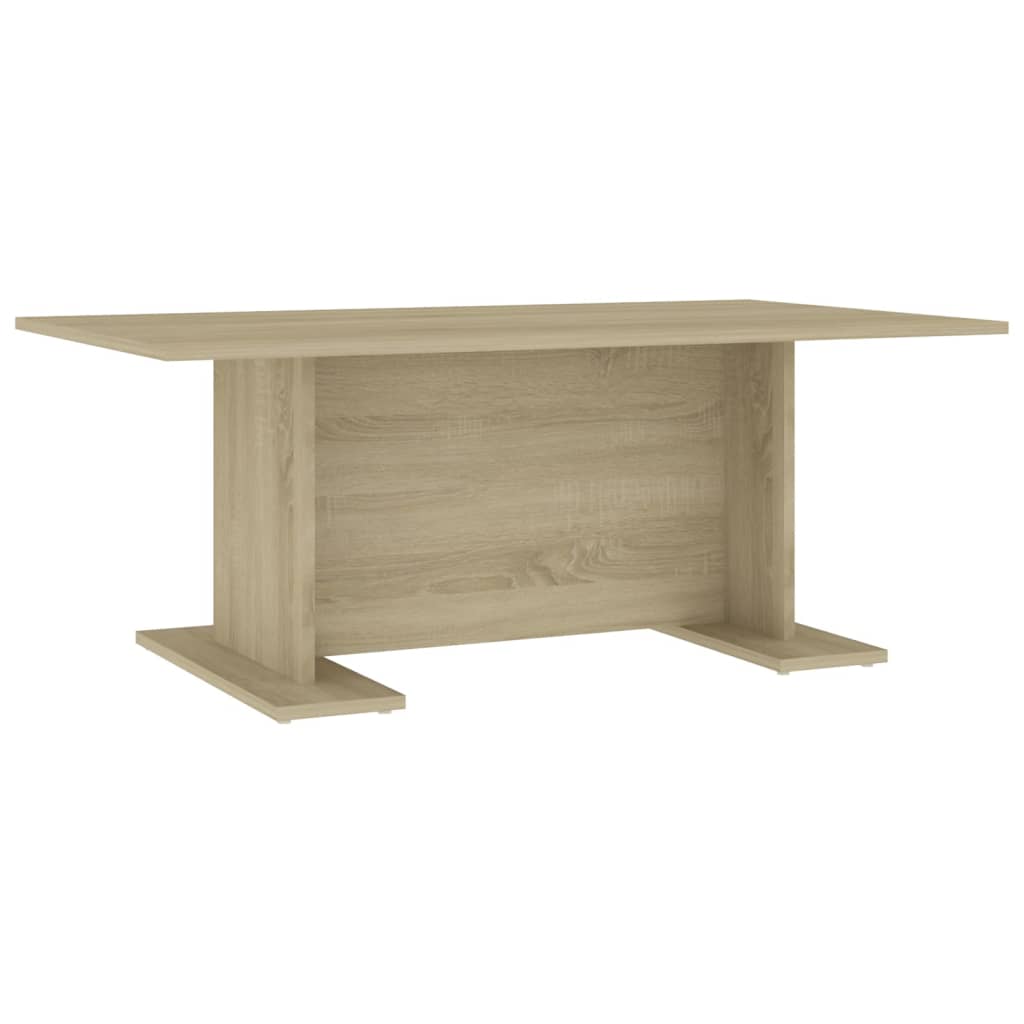 Couchtisch Weiß und Sonoma-Eiche 103,5x60x40 cm Holzwerkstoff