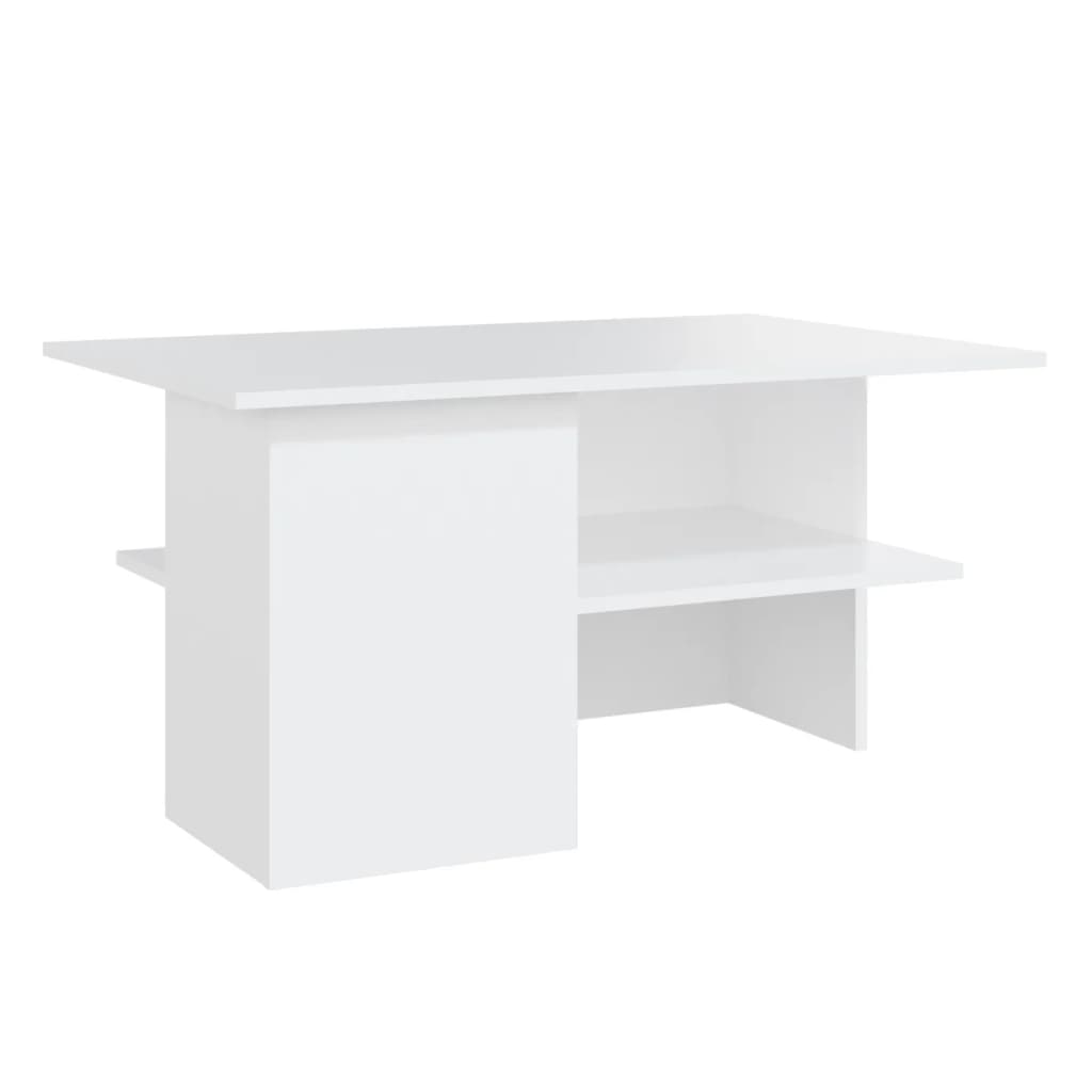 Couchtisch Weiß 90x60x46,5 cm Holzwerkstoff