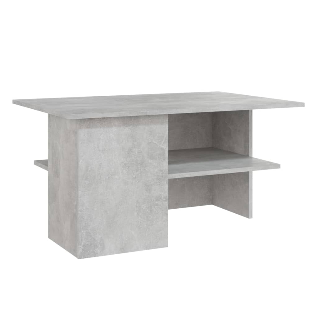 Table basse en béton gris 90x60x46,5 cm en bois