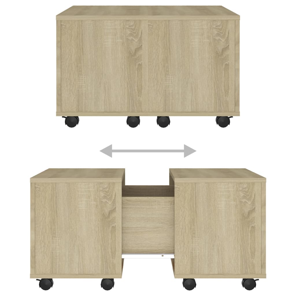 Coffee table Sonoma oak 60x60x38 cm wood material