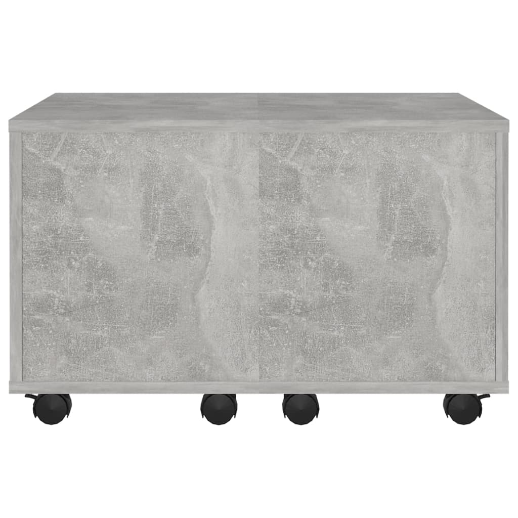 Coffee table concrete grey 60x60x38 cm wood material