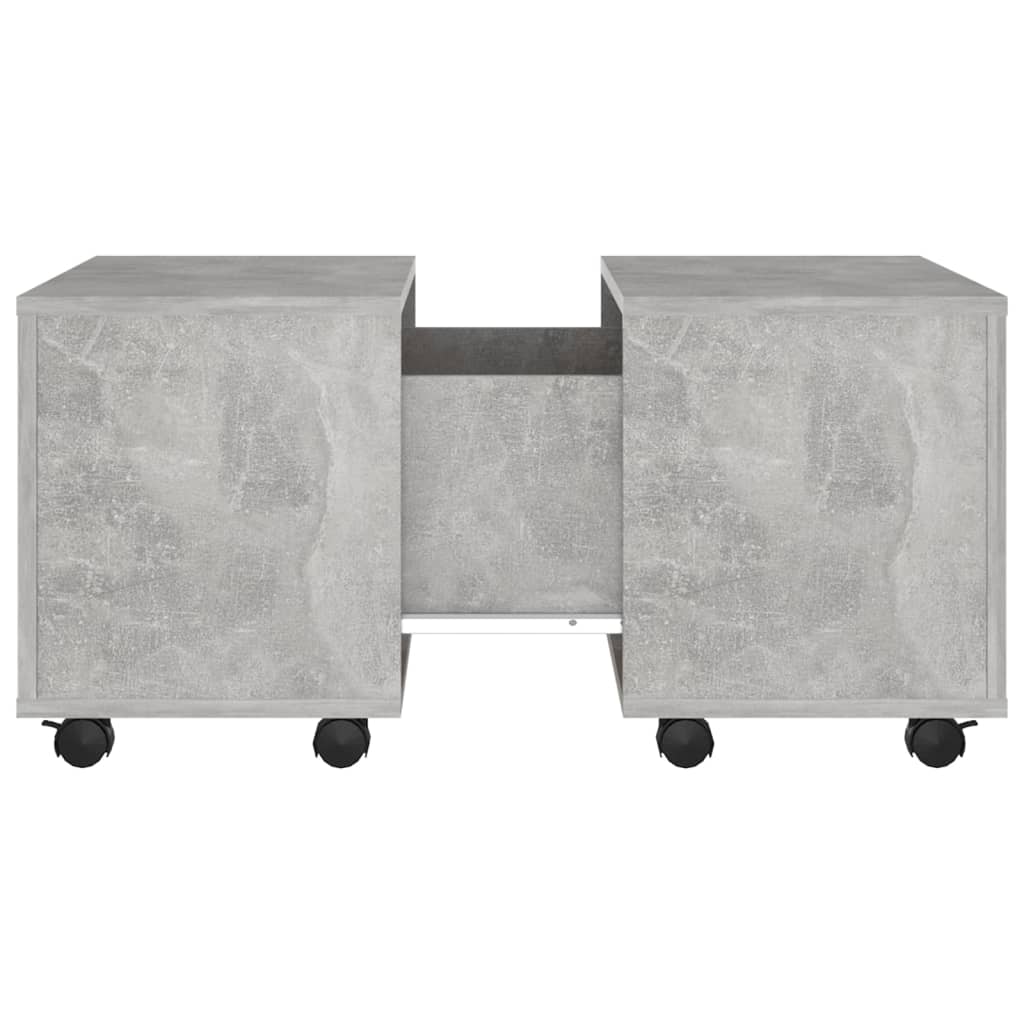 Coffee table concrete grey 60x60x38 cm wood material
