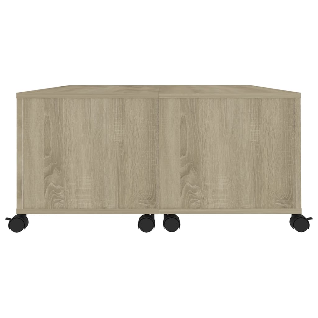 Table basse en chêne Sonoma 75x75x38 cm matériau bois