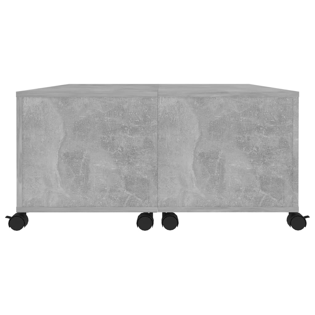 Table basse en béton gris 75x75x38 cm en bois