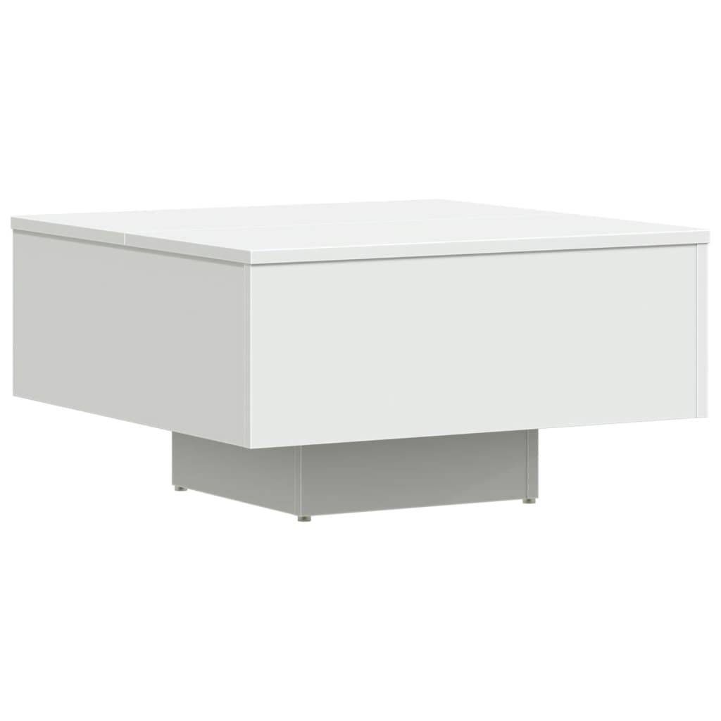 Coffee Table White 60x60x31.5 cm Wood Material