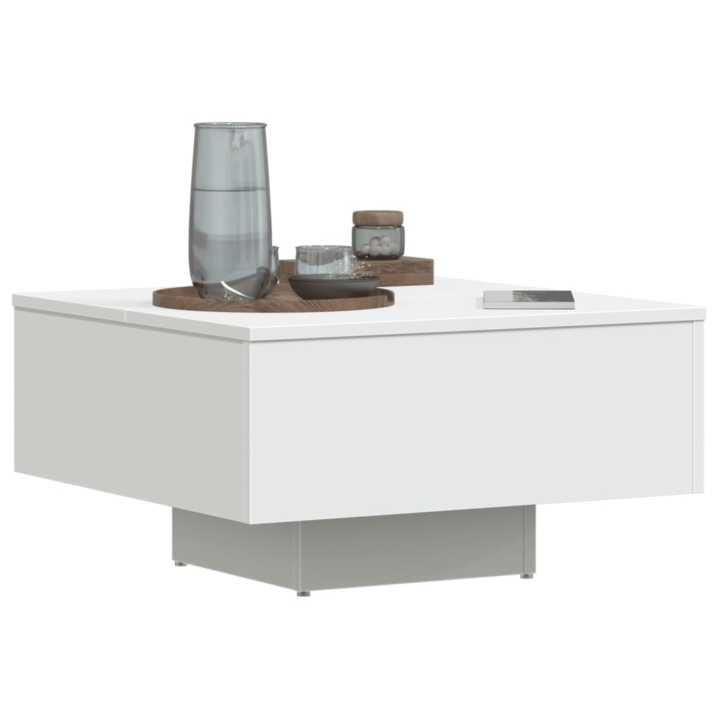 Coffee Table White 60x60x31.5 cm Wood Material