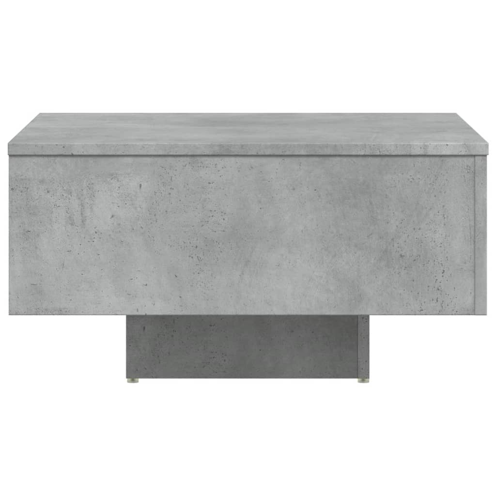Coffee table concrete grey 60x60x31.5 cm wood material