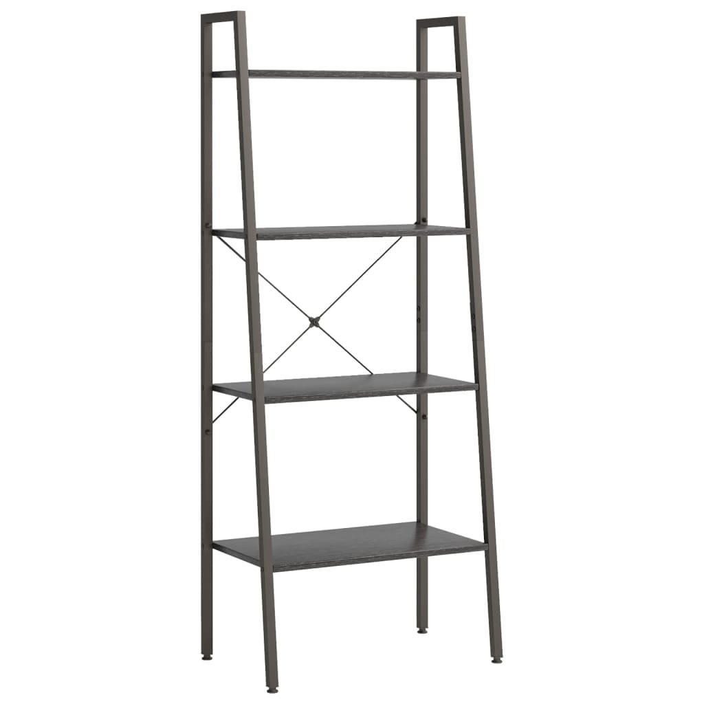 Étagère autoportante à 4 niveaux, noire, 56 x 35 x 140 cm