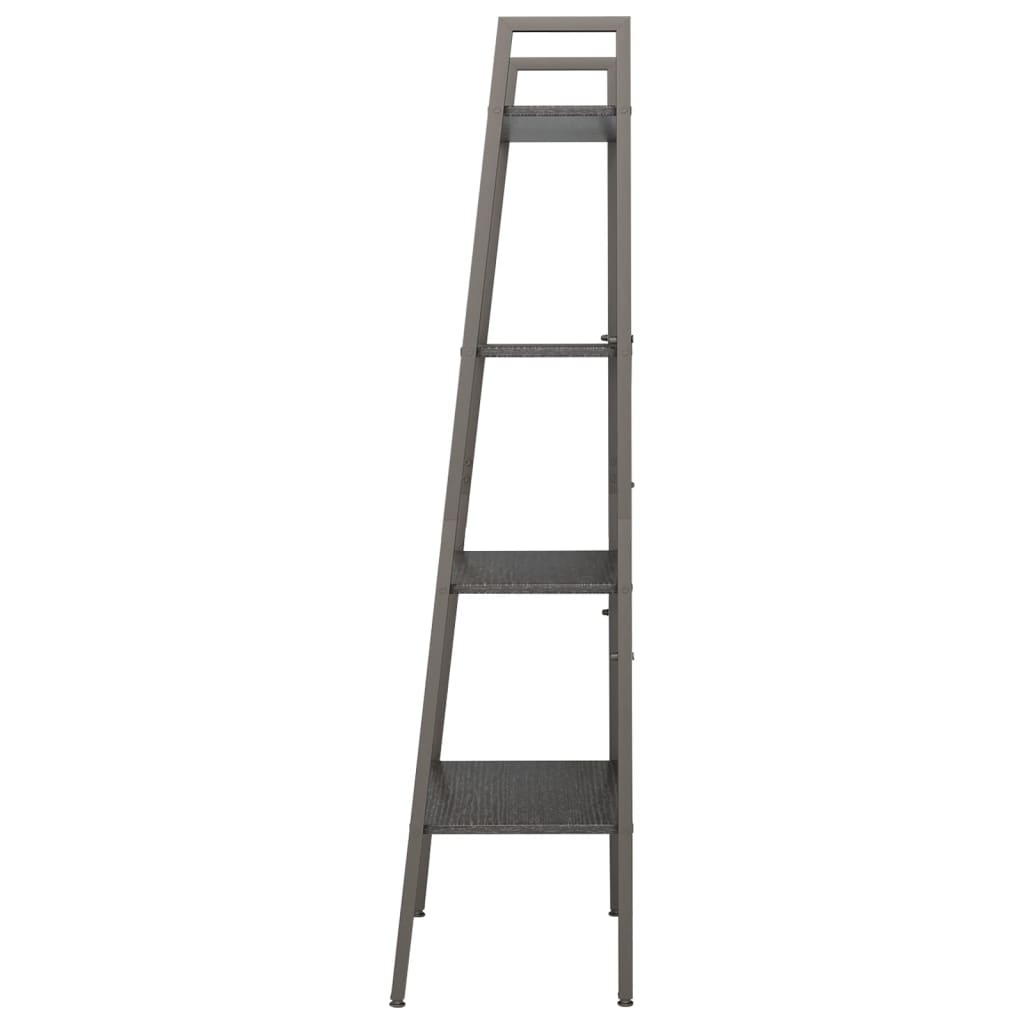 Étagère autoportante à 4 niveaux, noire, 56 x 35 x 140 cm
