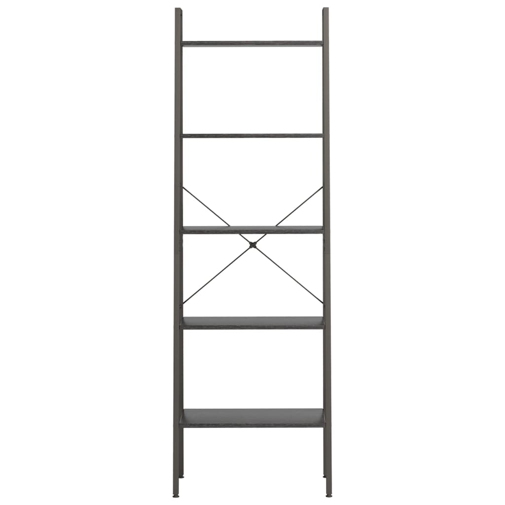 Étagère autoportante à 5 niveaux, noire, 56 x 35 x 174 cm