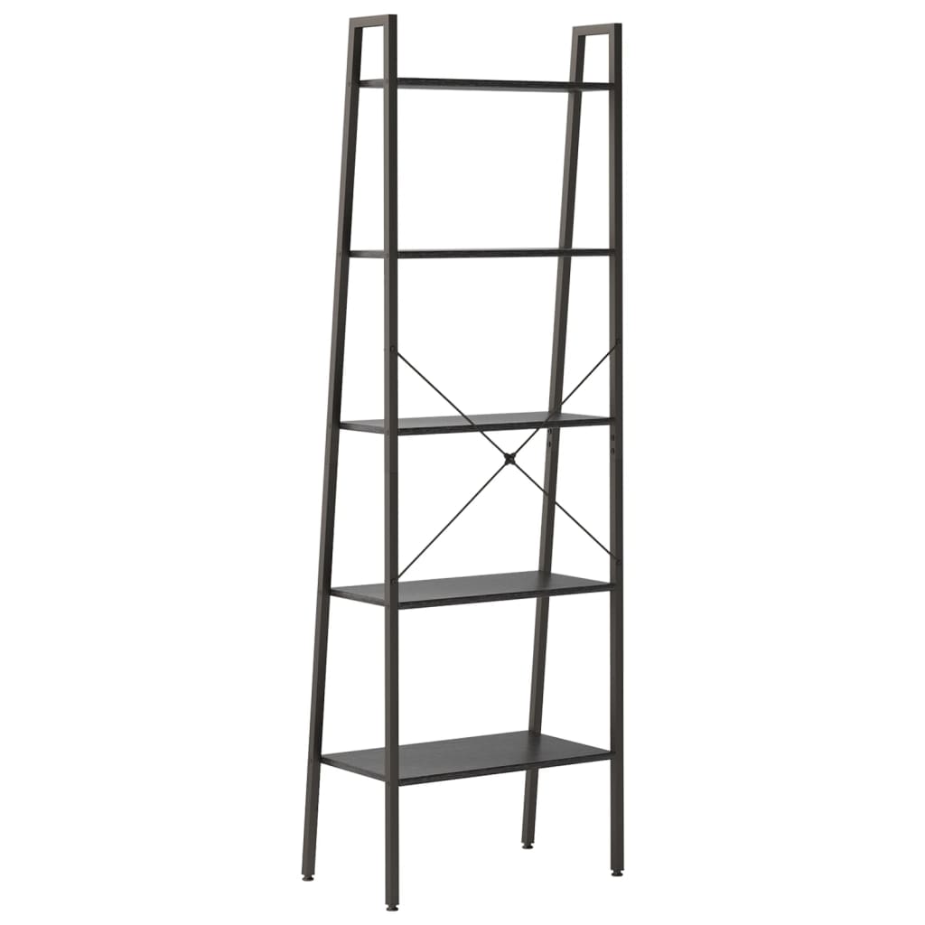 Étagère autoportante à 5 niveaux, noire, 56 x 35 x 174 cm