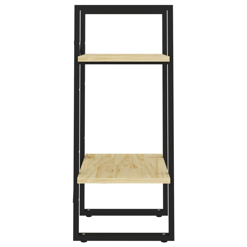 Bookcase 2 shelves 40x30x70 cm solid pine