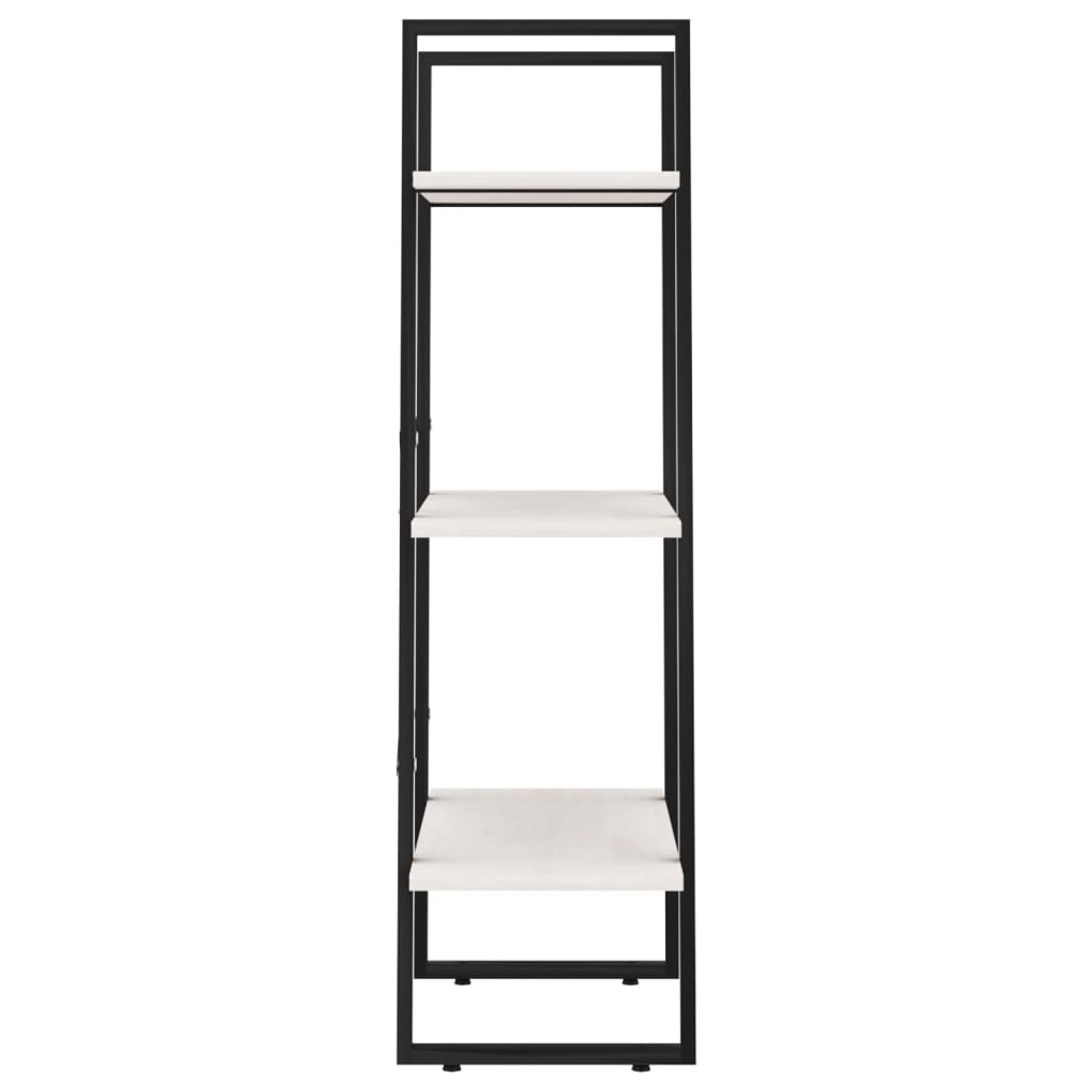 Etagère sur pied blanche 60x30x105 cm en bois de pin massif