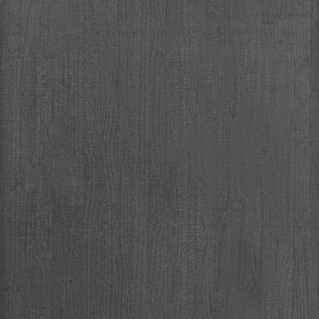 Etagère sur pied grise 60x30x105 cm en bois de pin massif