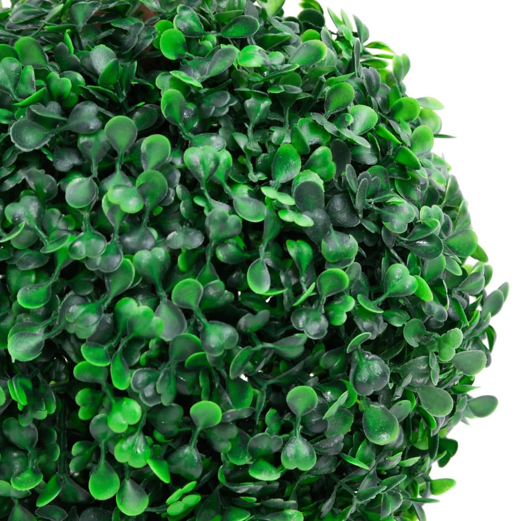 Buis artificiel avec pot, forme boule, vert, 60 cm