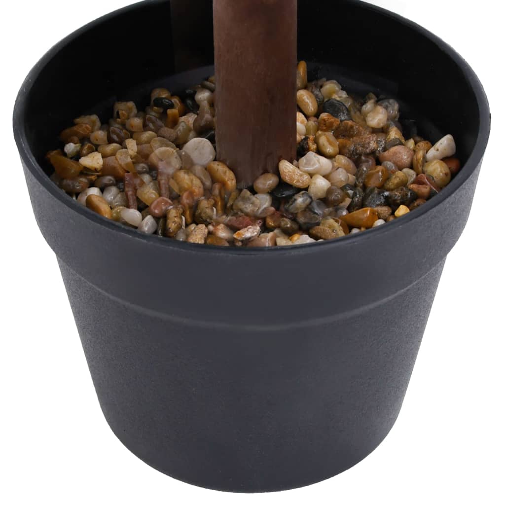 Buis artificiel avec pot, forme boule, vert, 60 cm