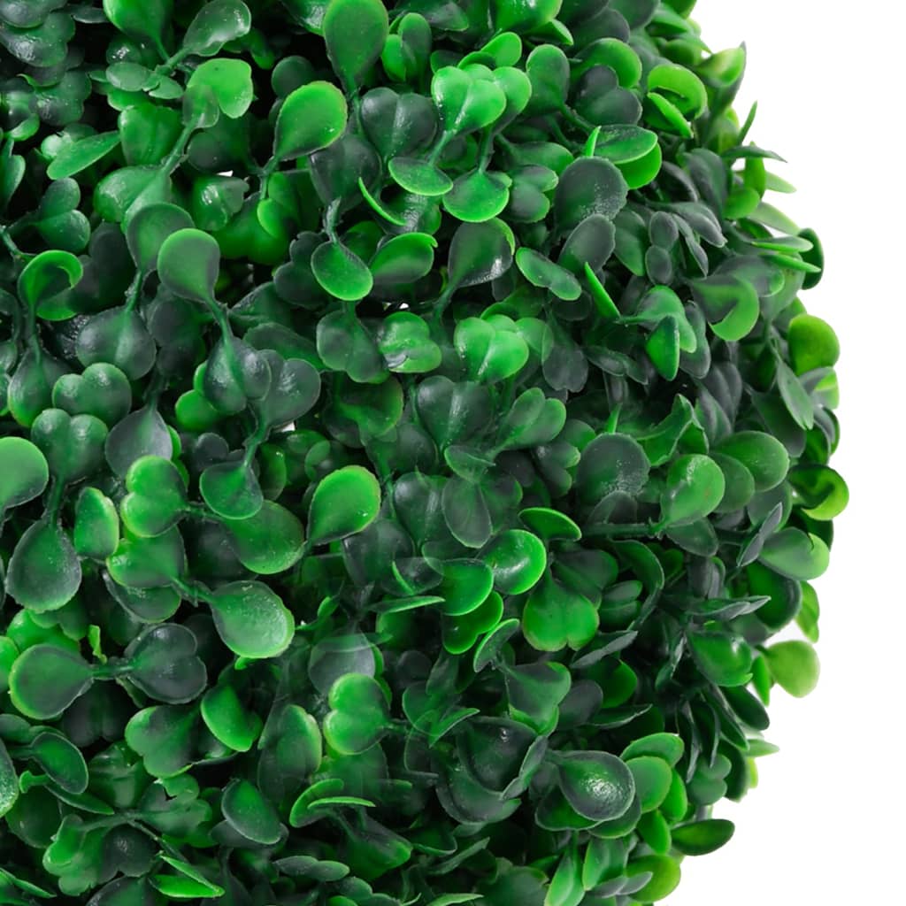 Buis artificiel avec pot, forme boule, vert, 90 cm