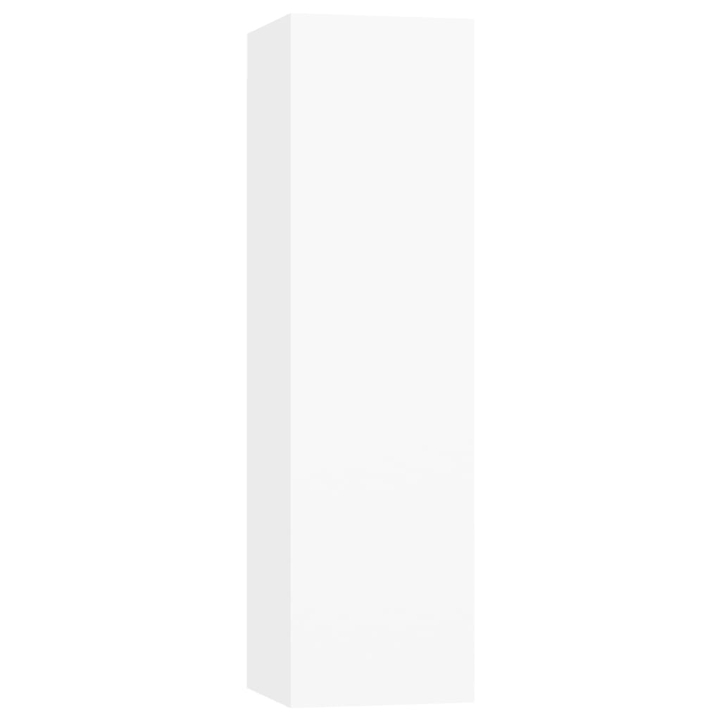 Ensemble de meubles TV 3 pièces en bois blanc