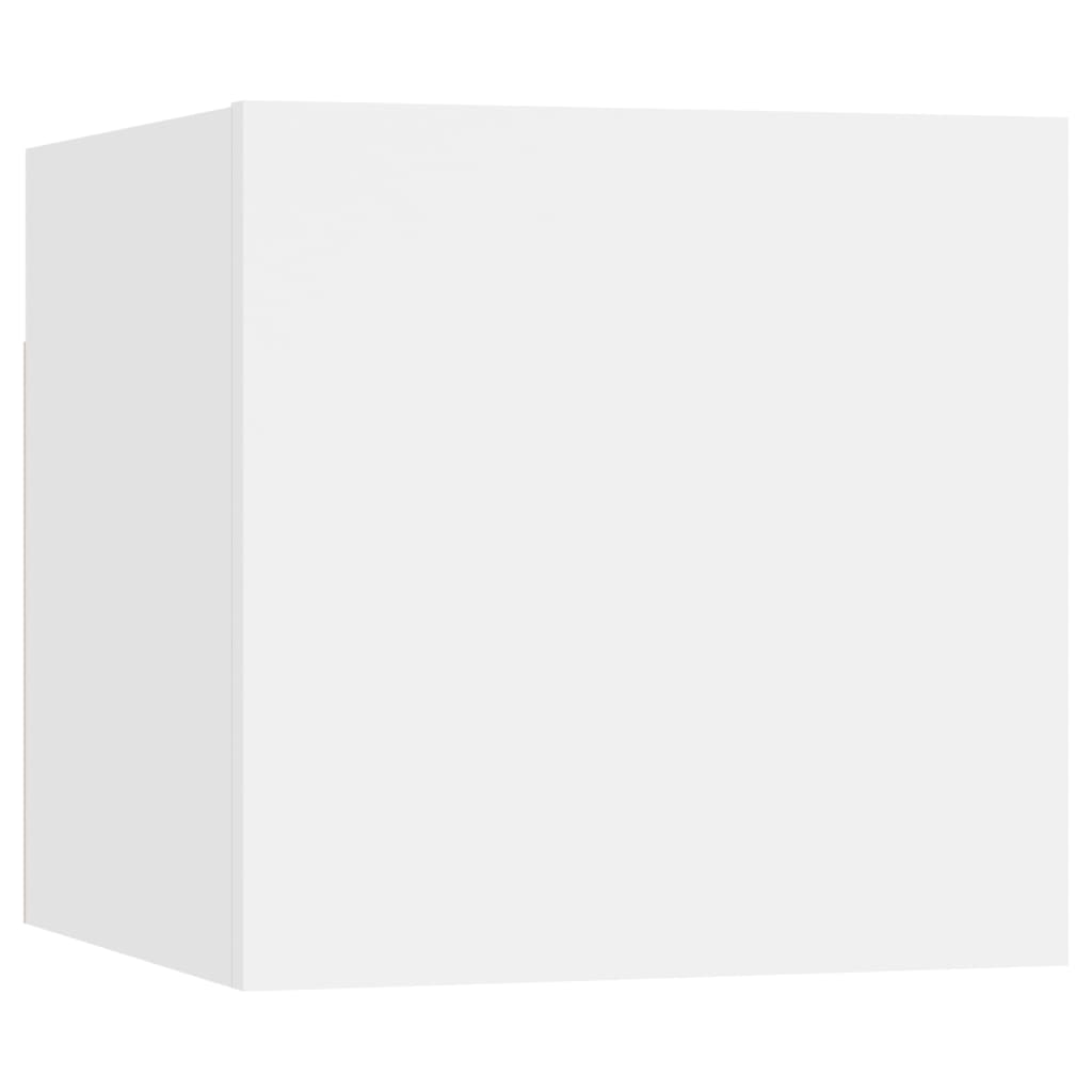 10-tlg. TV-Schrank-Set Weiß Holzwerkstoff