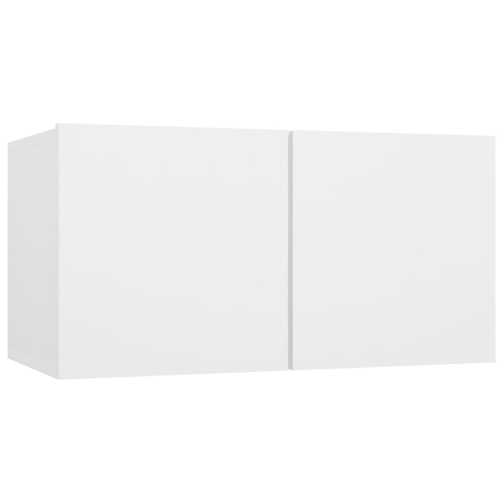 Ensemble de meubles TV 4 pièces en bois blanc
