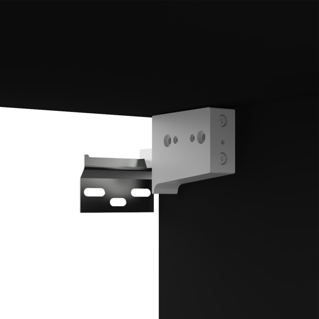Ensemble de meubles TV 4 pièces en bois noir