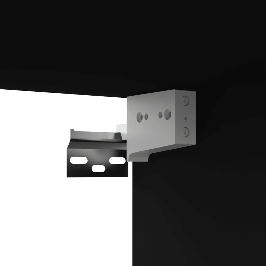 Ensemble de meubles TV 4 pièces en bois noir