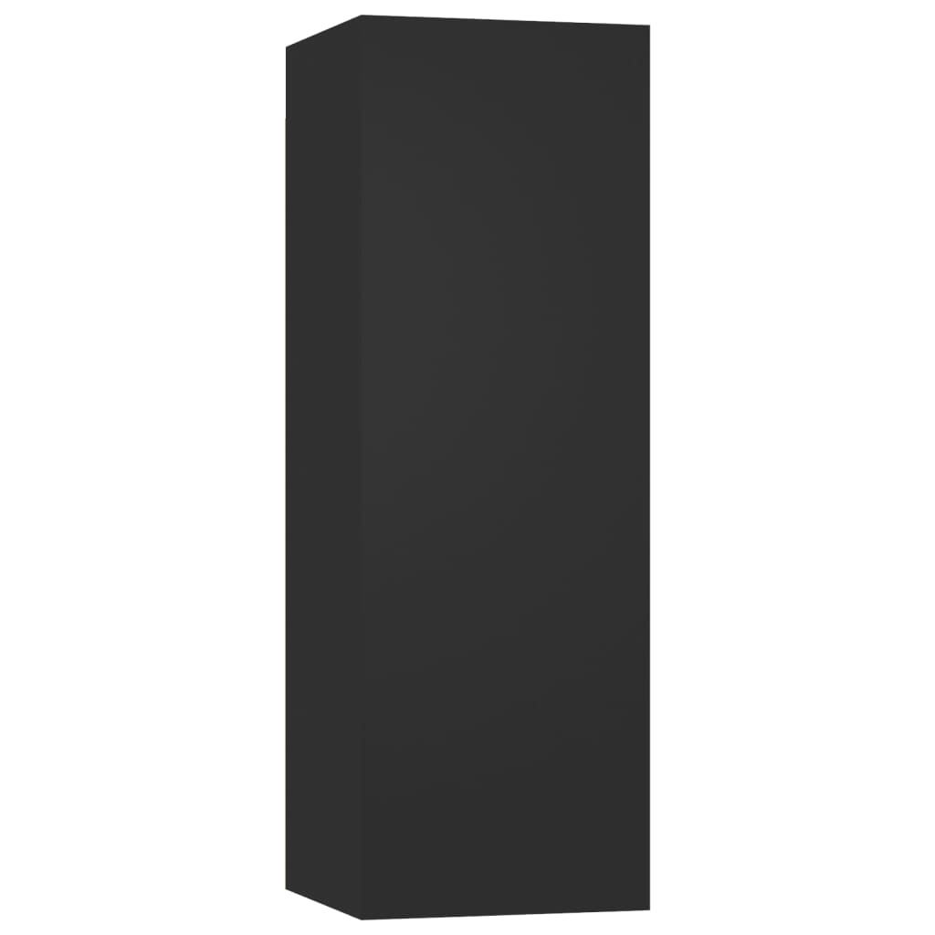 Ensemble de meubles TV 4 pièces en bois noir