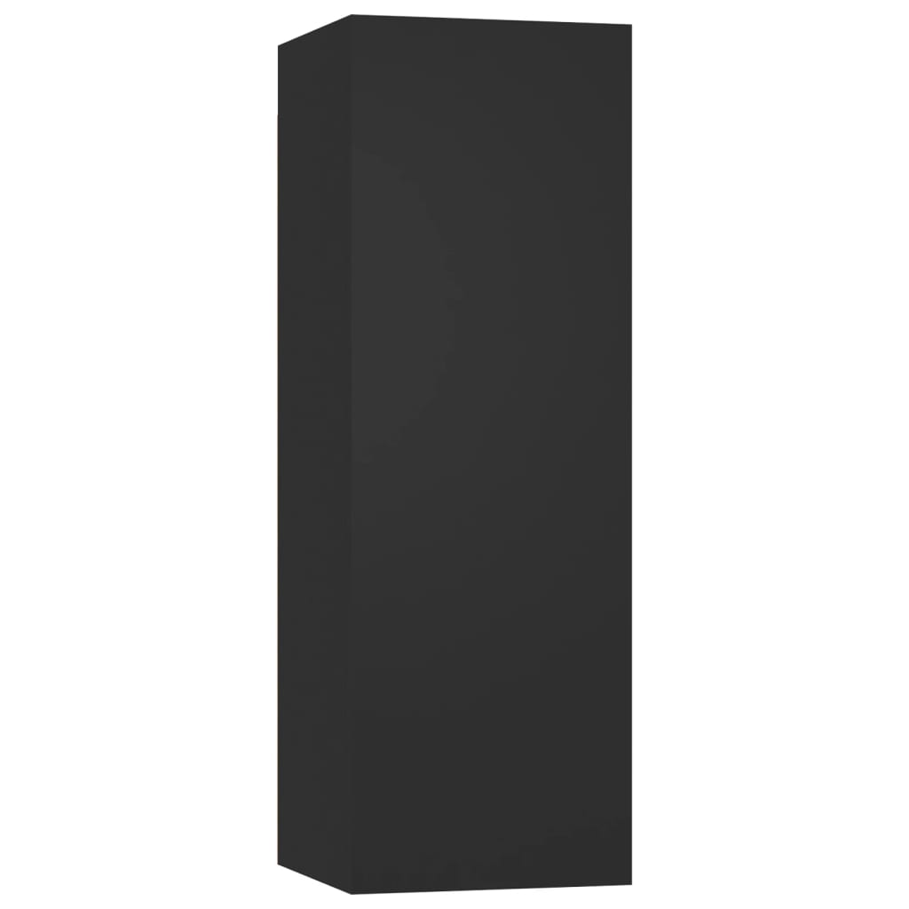 10-tlg. TV-Schrank-Set Schwarz Holzwerkstoff