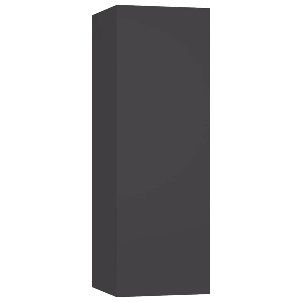 Ensemble de meubles TV 5 pièces, matériau à base de bois gris