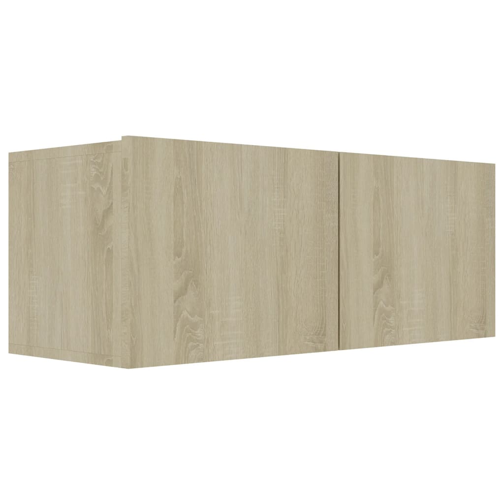 Ensemble de meubles TV 3 pièces en bois de chêne Sonoma