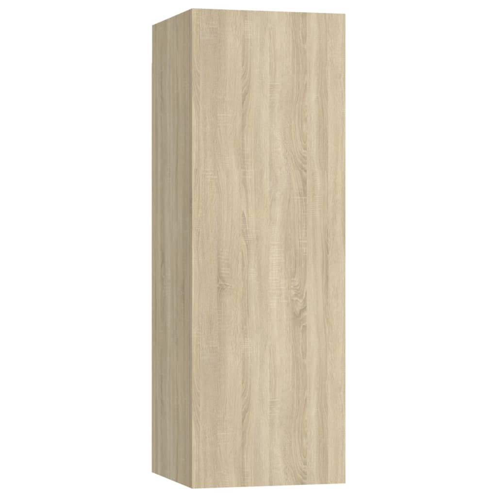 Ensemble de meubles TV 3 pièces en bois de chêne Sonoma