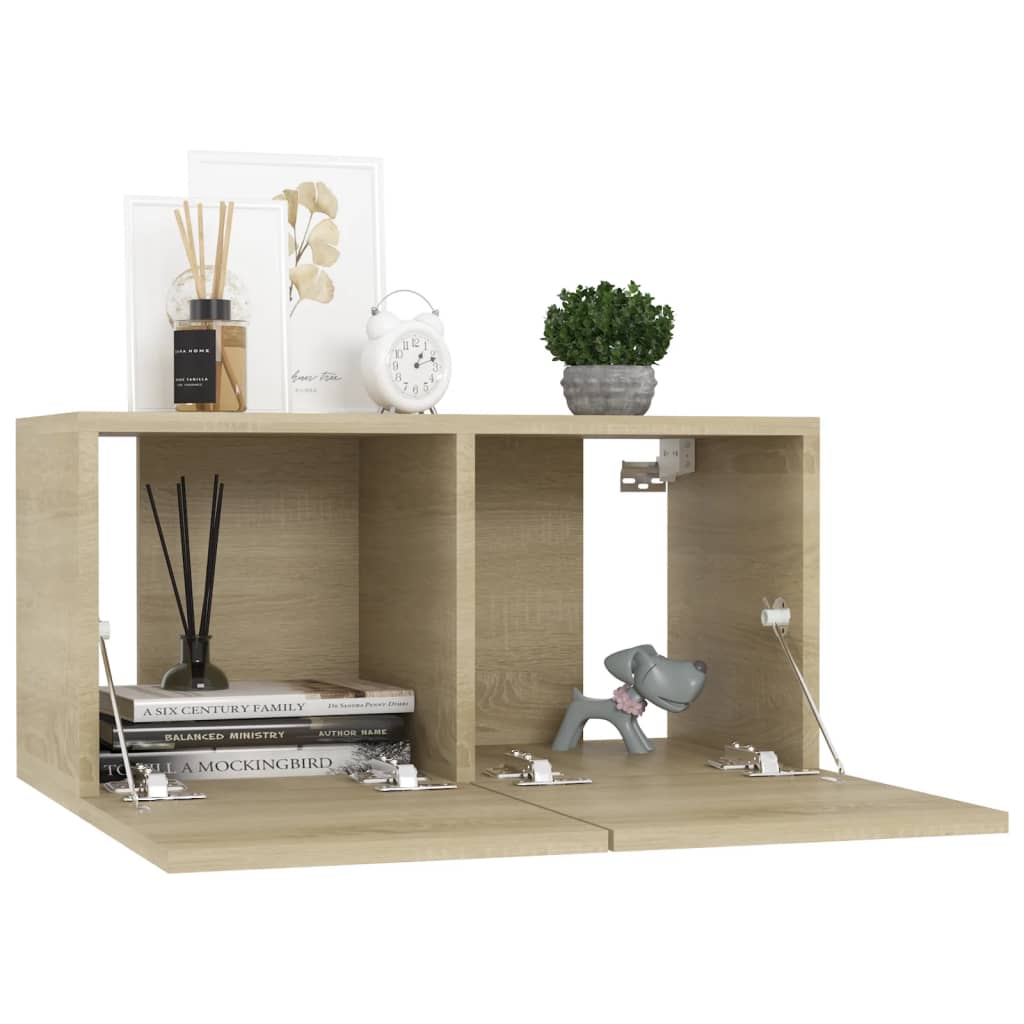 6-piece TV cabinet set Sonoma oak wood material