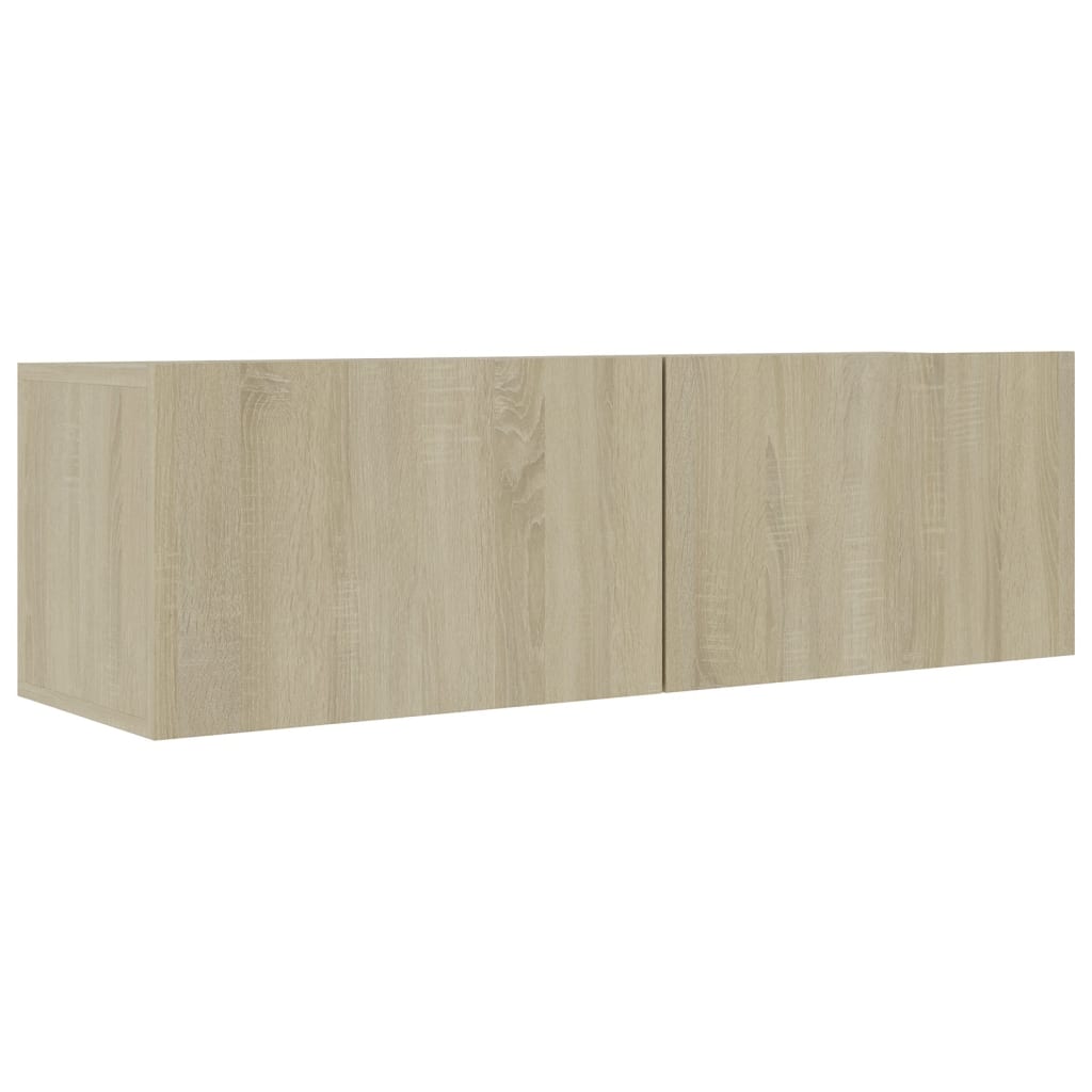 Ensemble de meubles TV 2 pièces en bois de chêne Sonoma