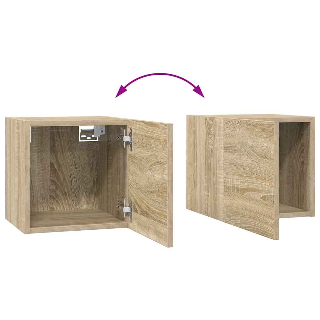 8-tlg. TV-Schrank-Set Sonoma-Eiche Holzwerkstoff