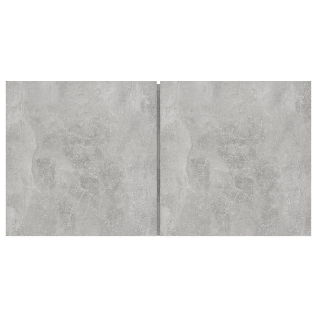 10-piece TV cabinet set concrete grey wood-based material