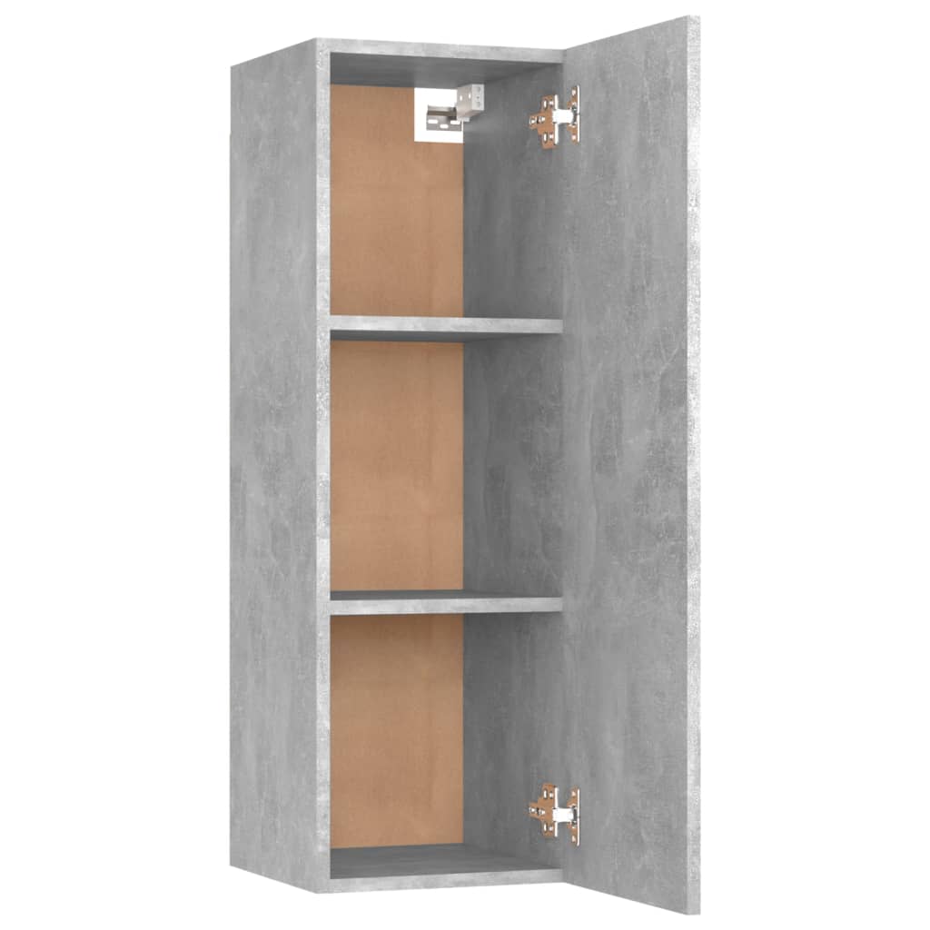 10-piece TV cabinet set concrete grey wood-based material