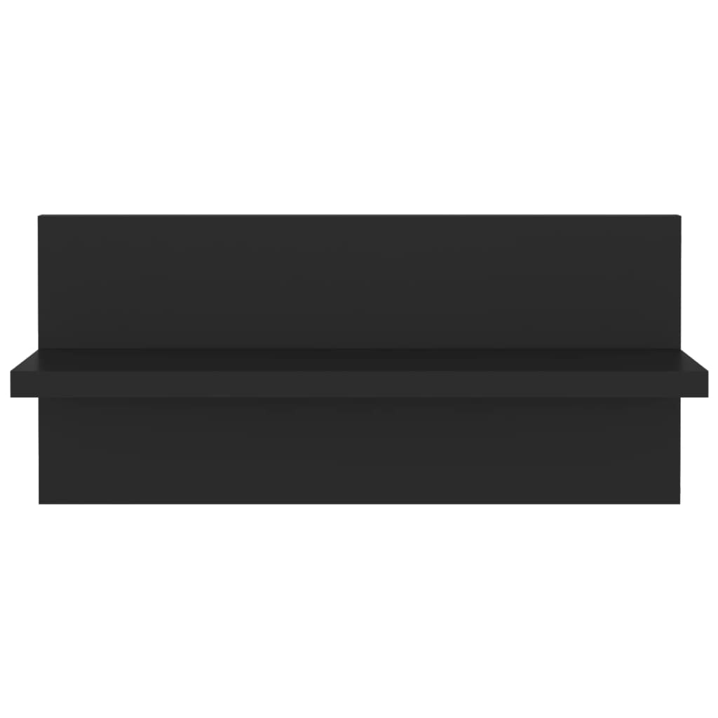 Wandregale 2 Stk. Schwarz 40x11,5x18 cm Holzwerkstoff