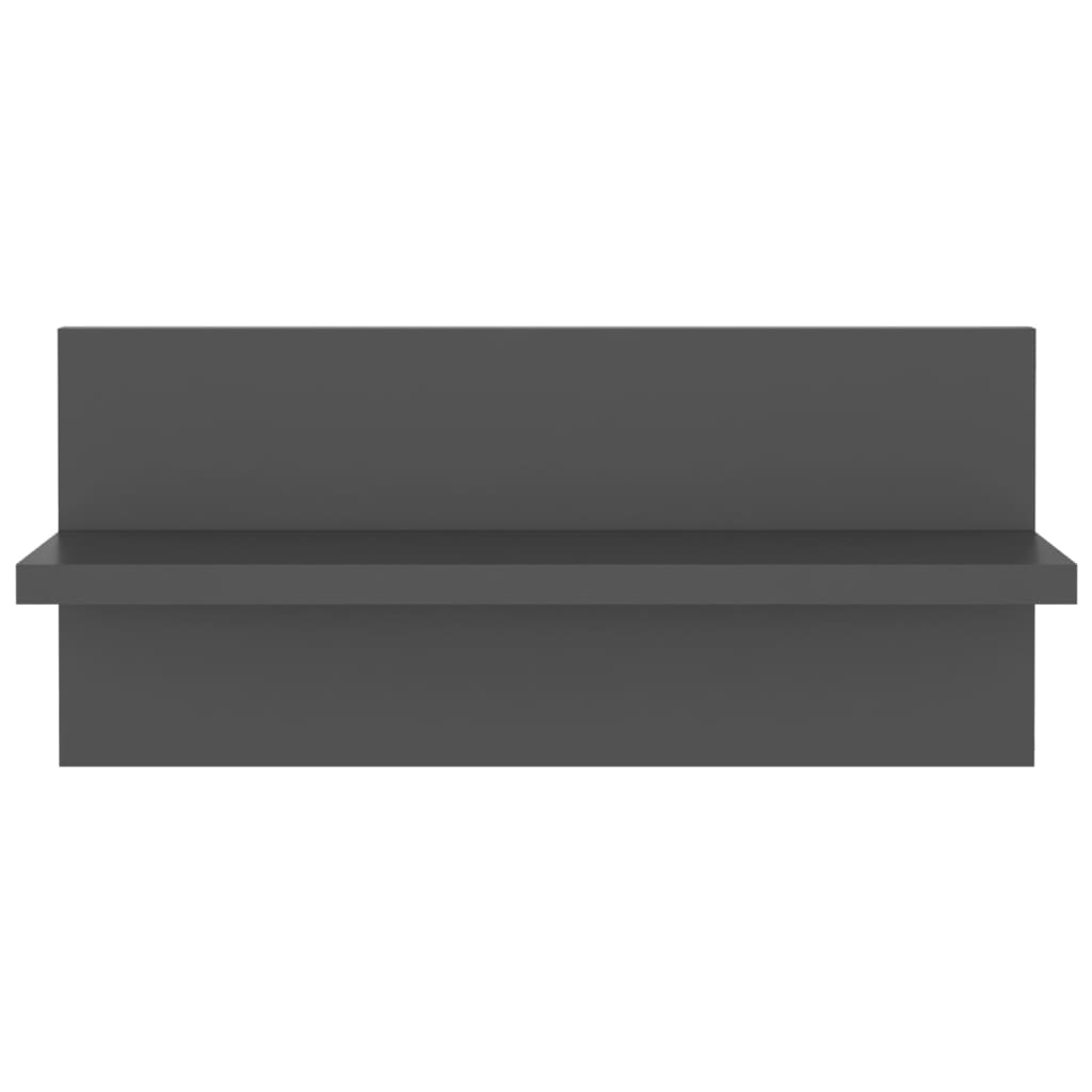Wandregale 2 Stk. Grau 40x11,5x18 cm Holzwerkstoff