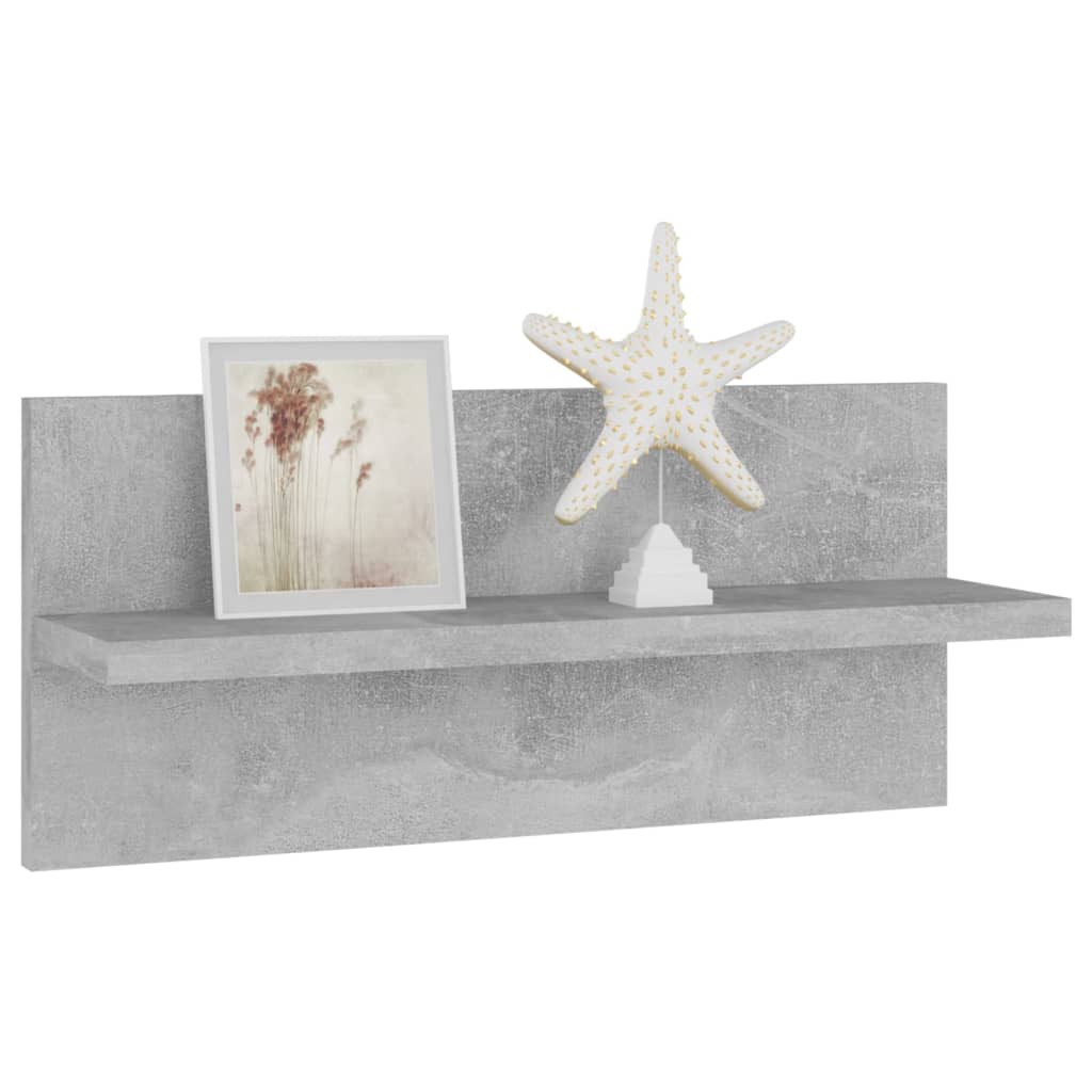 Wandregale 4 Stk. Betongrau 40x11,5x18 cm Holzwerkstoff